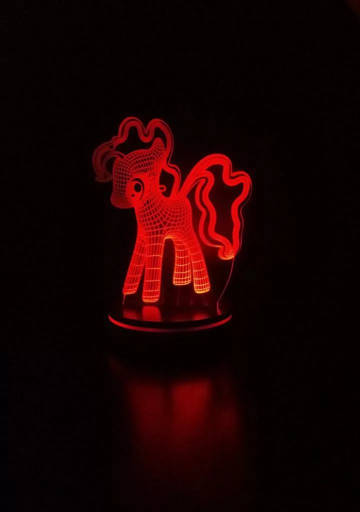 چراغ خواب پارسافن لیزر طرح کارتونی پونی