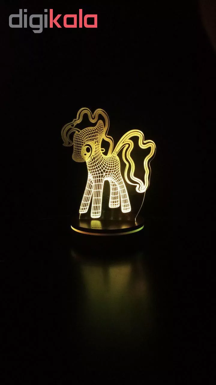 چراغ خواب پارسافن لیزر طرح کارتونی پونی 16 رنگ ریموت دار