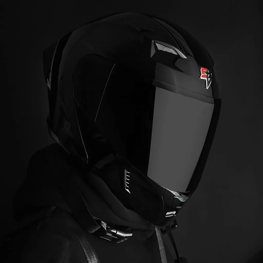 کلاه کاسکت فک‌متحرک استیل برد مدل Sb20 به همراه طلق دودی