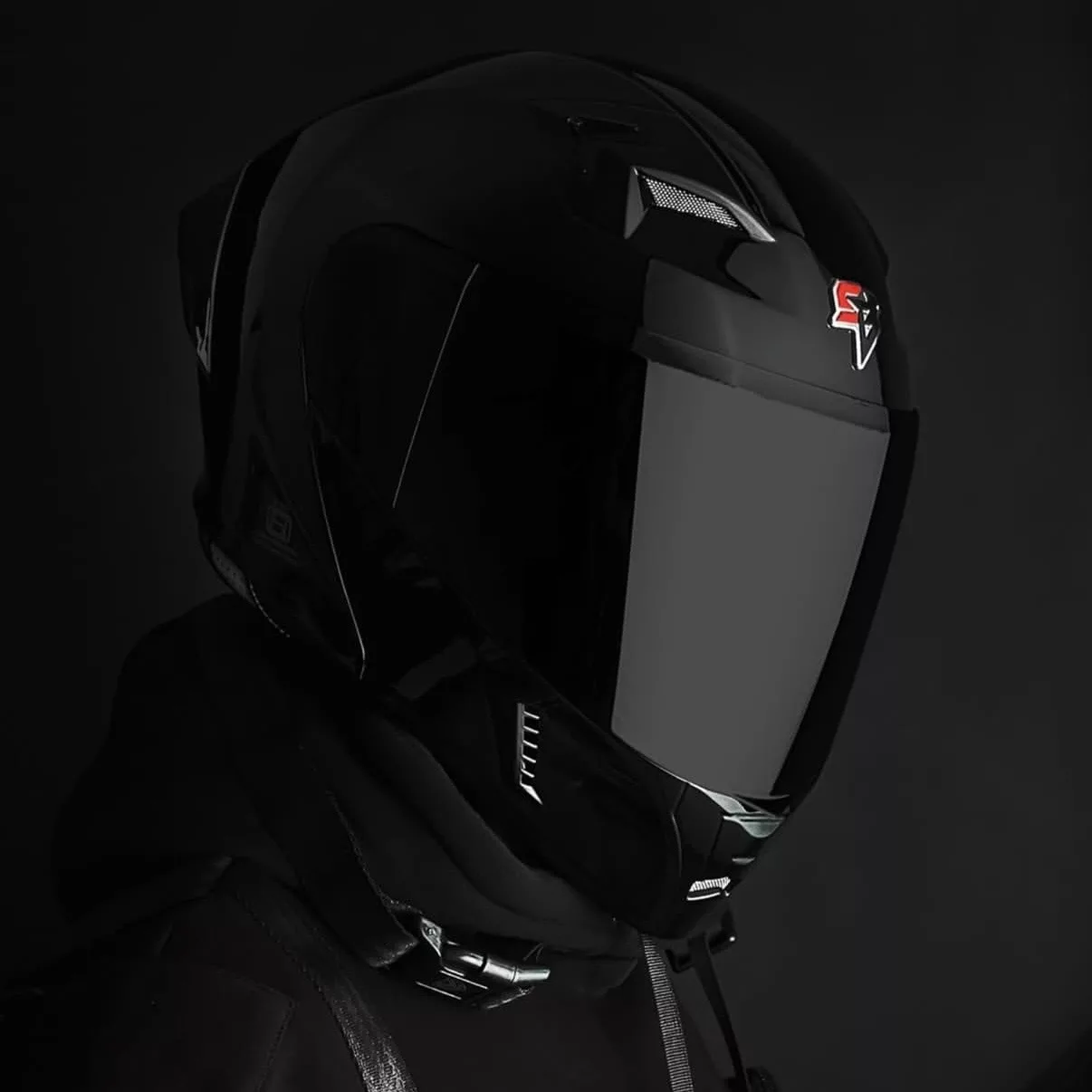 کلاه کاسکت فک‌متحرک استیل برد مدل Sb20 به همراه طلق دودی