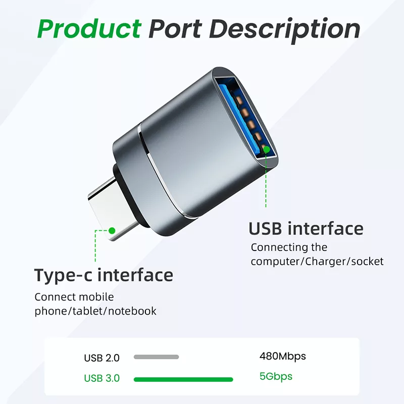 مبدل USB 3.0 به USB-C مدل OTG-AC304