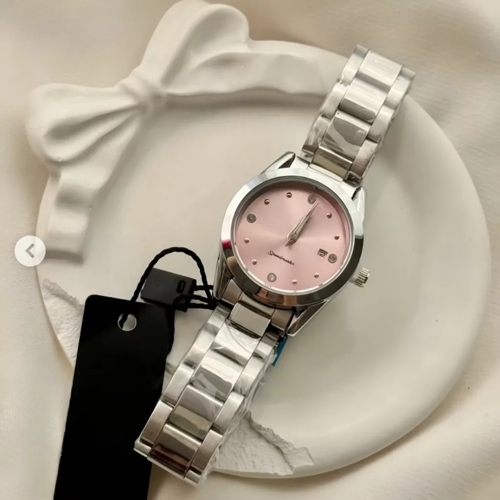 ساعت مچی عقربهای کوارتز زنانه مدل کلاسیک لوکس بند استیل کد ۲