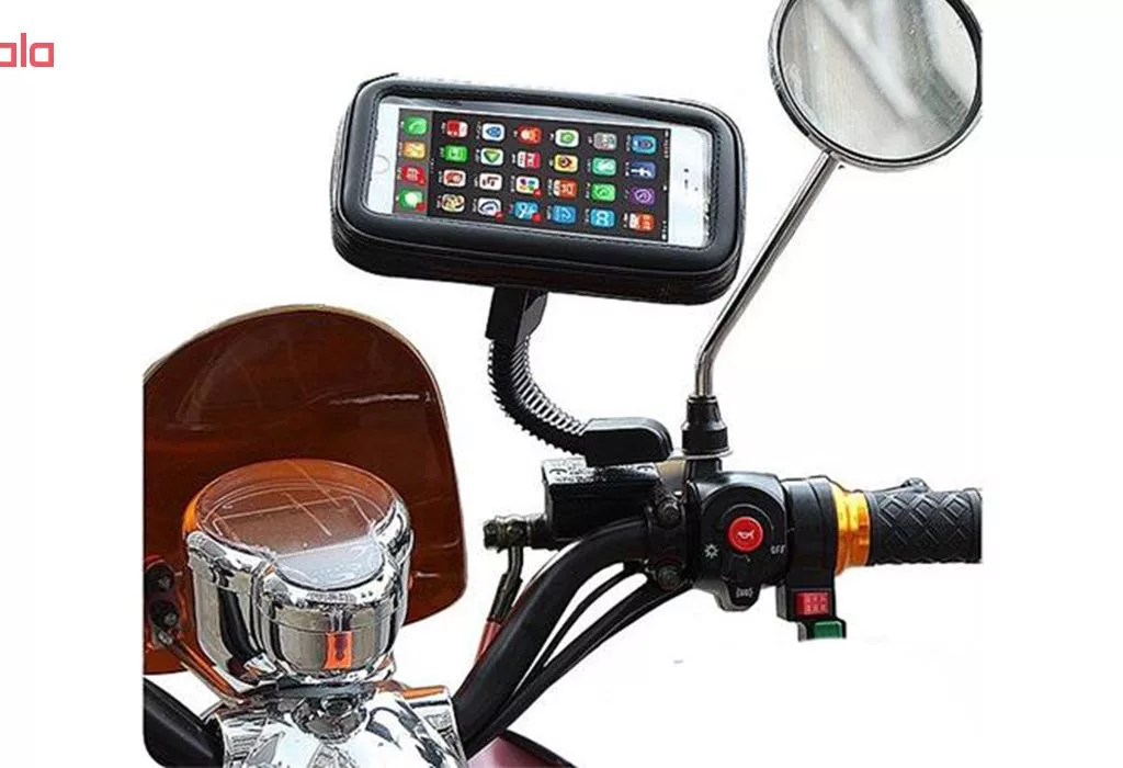 پایه نگهدارنده گوشی موبایل مدل BIC مناسب برای موتورسیکلت