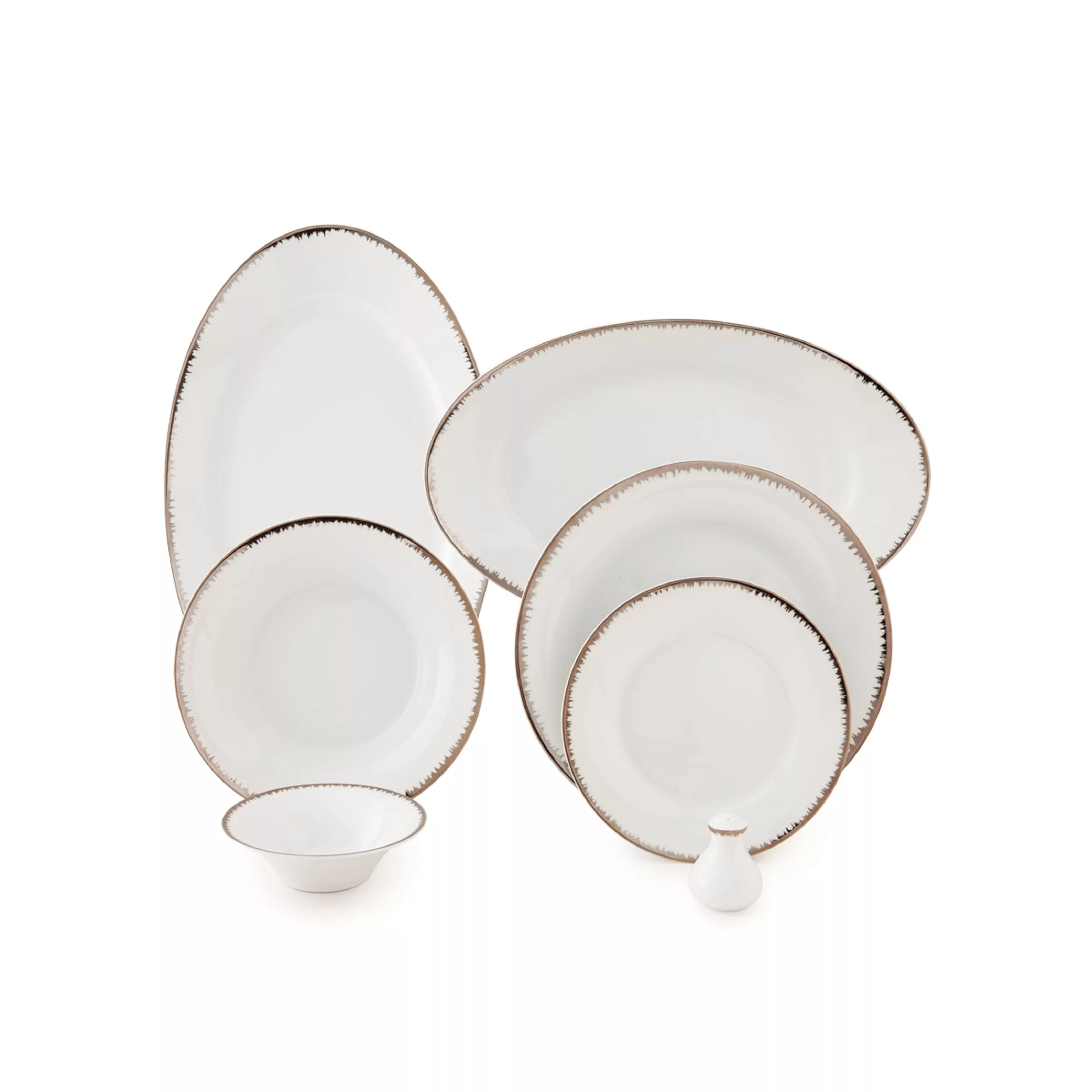 سرویس غذاخوری 35 پارچه چینی زرین ایران مدل شهرزاد رویال درجه عالی