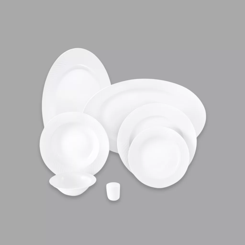 سرویس غذاخوری 28 پارچه 6 نفر چینی زرین ایران مدل رادیانس درجه 3