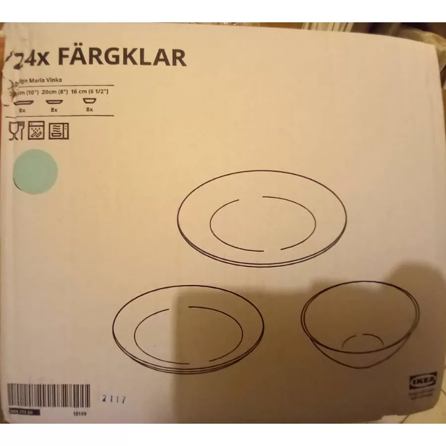 سرویس غذاخوری 24 پارچه ایکیا مدل fargklar