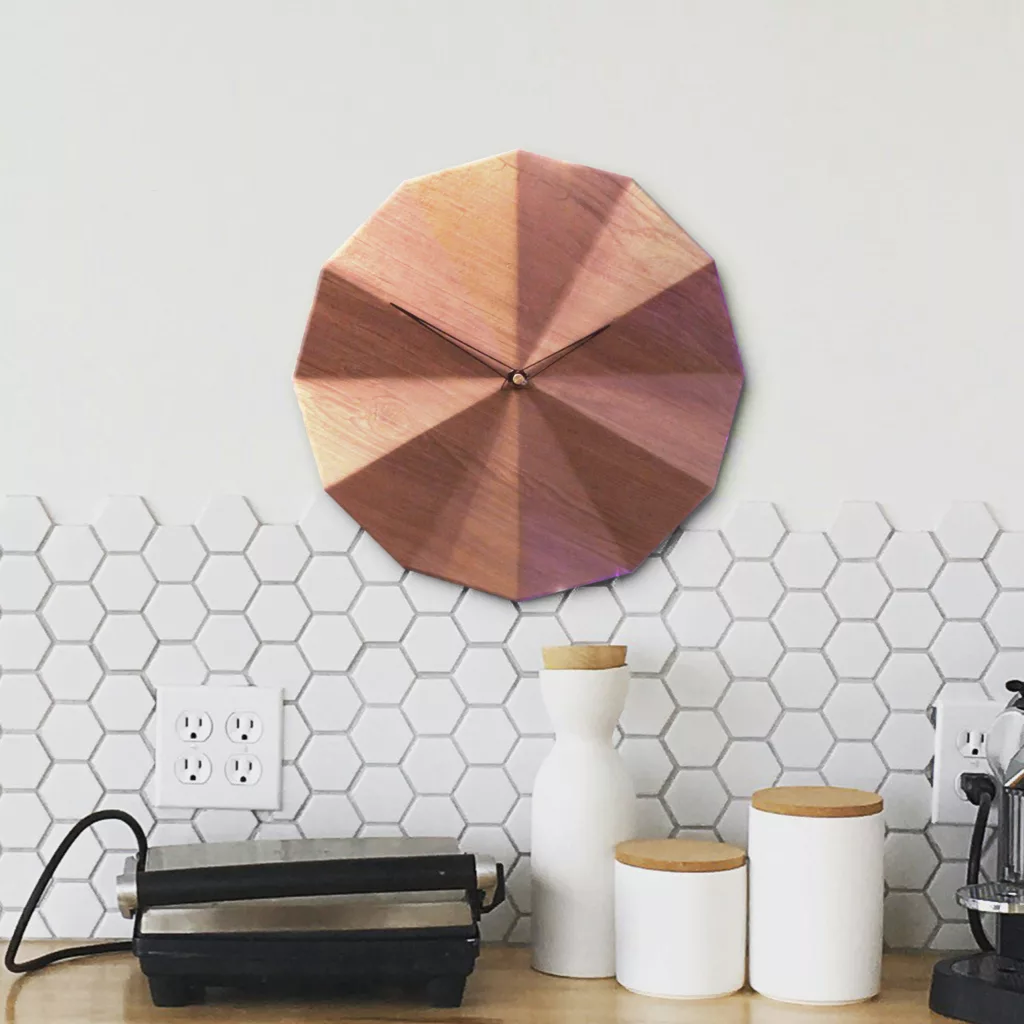 ساعت دیواری مدل هندسی