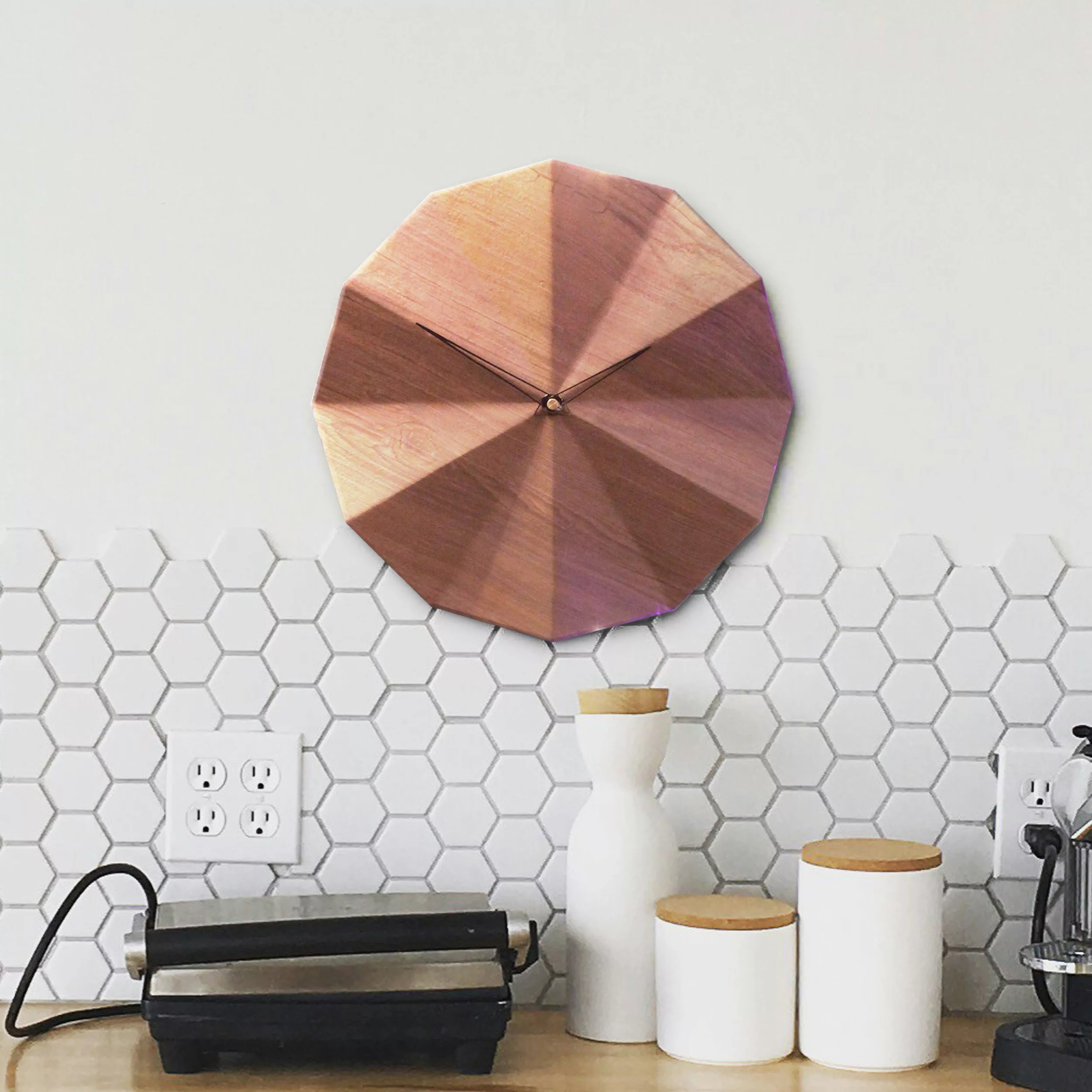 ساعت دیواری مدل هندسی