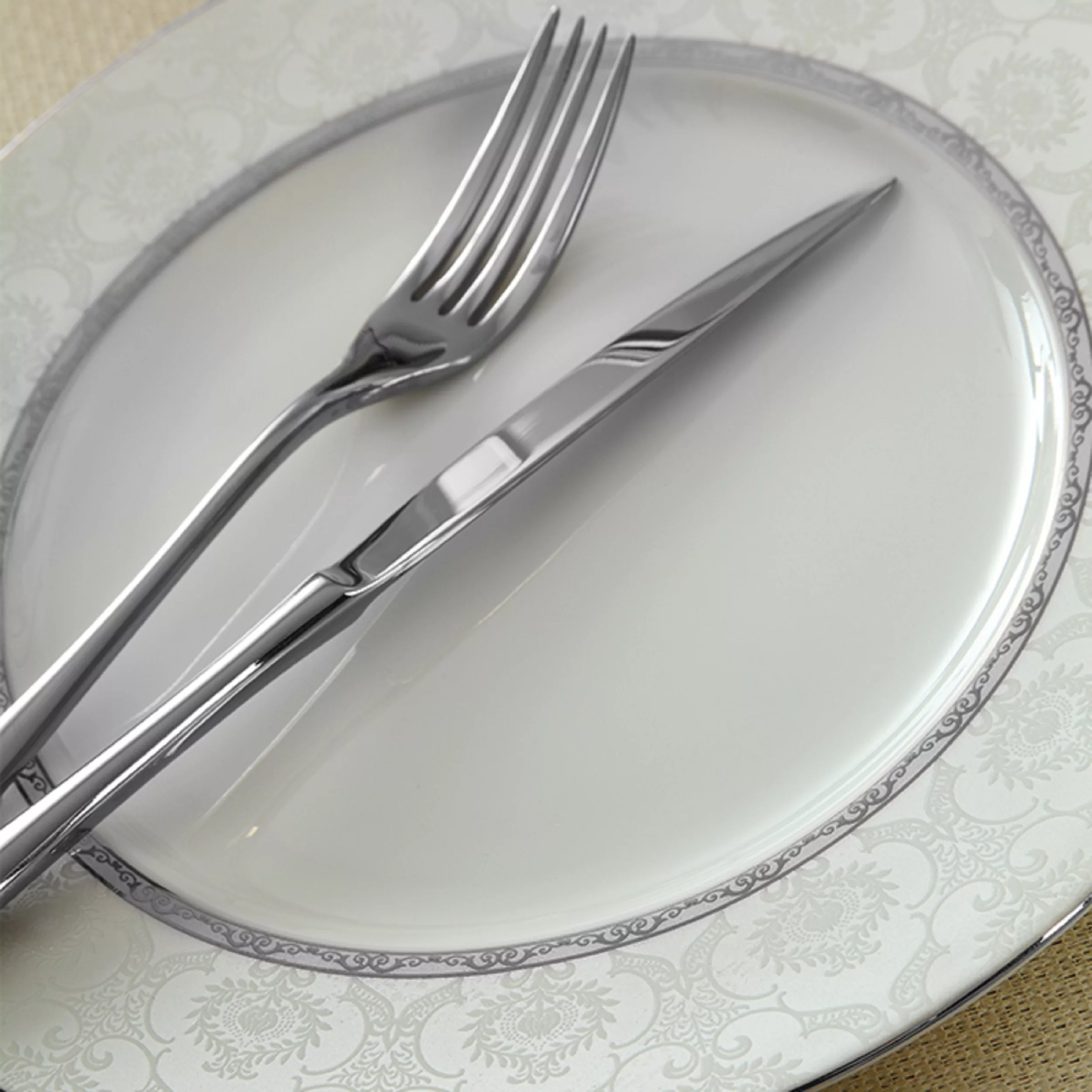 سرویس غذاخوری 28 پارچه چینی زرین ایران مدل ایتالیا اف هدیه درجه 3