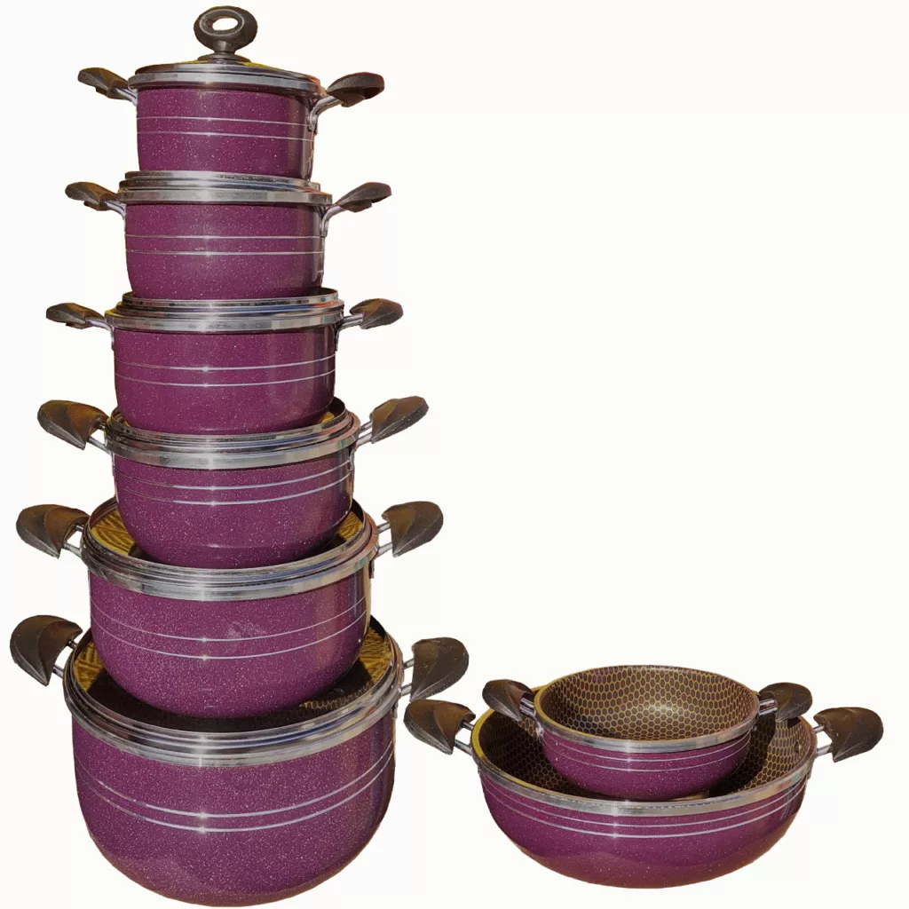 سرویس پخت و پز  14 پارچه هلنا مدل زنبوری کد 5076