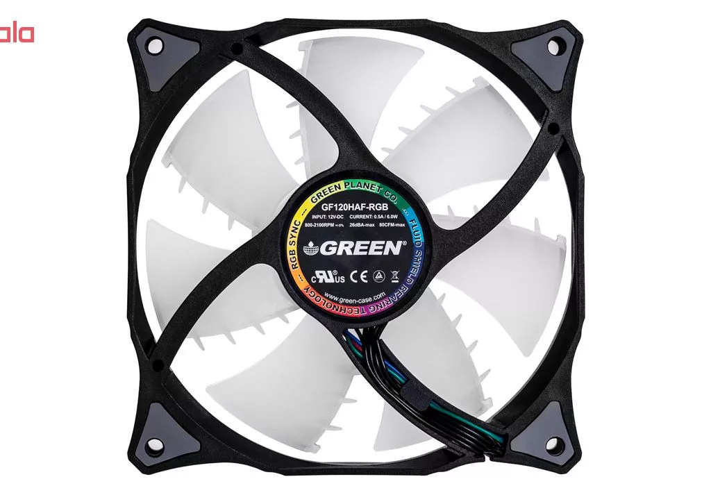 فن کیس گرین مدل GF120RGB