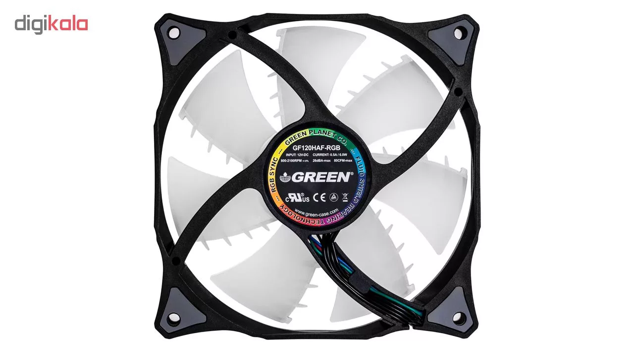 فن کیس گرین مدل GF120RGB