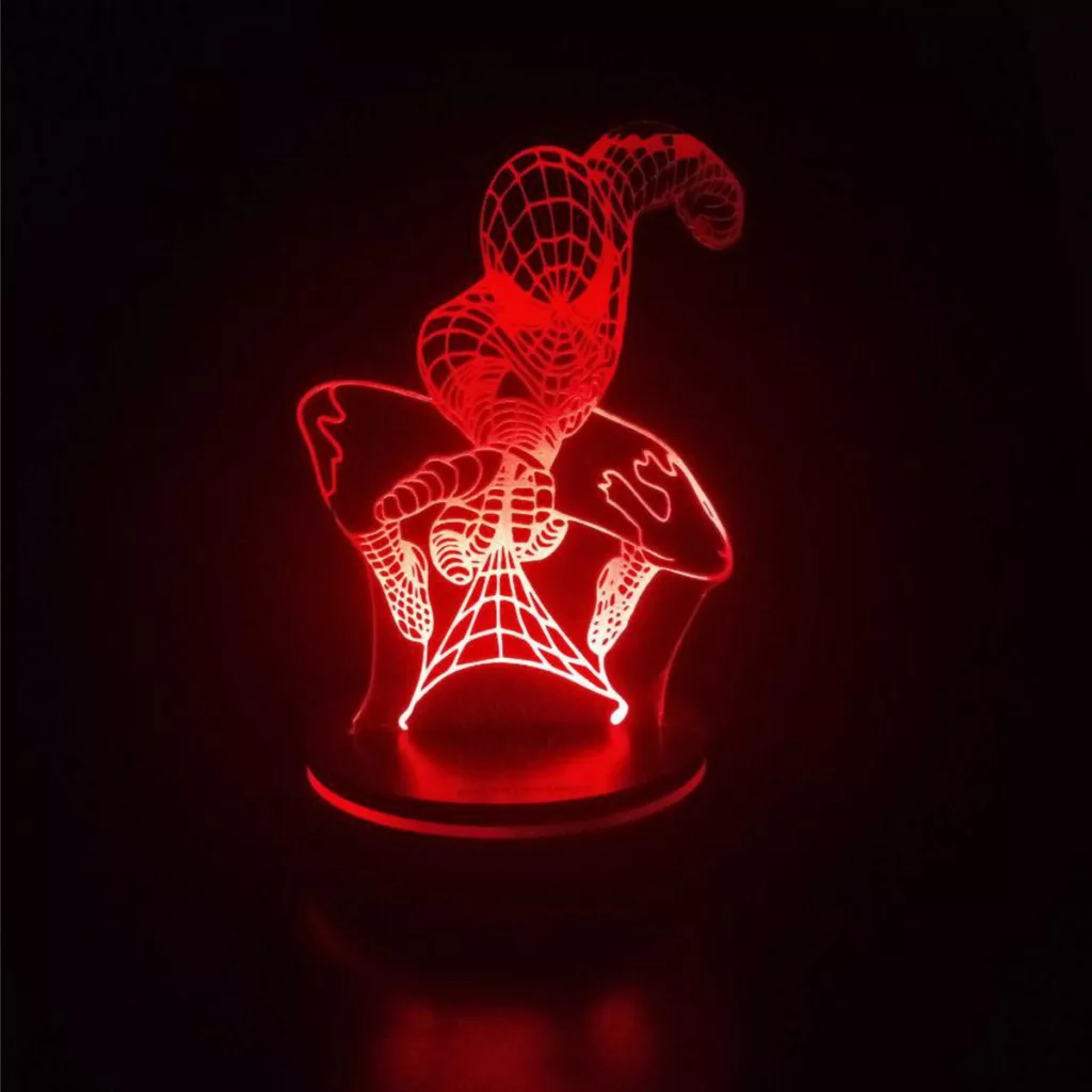 چراغ خواب پارسافن لیزر طرح کارتونی مرد عنکبوتی