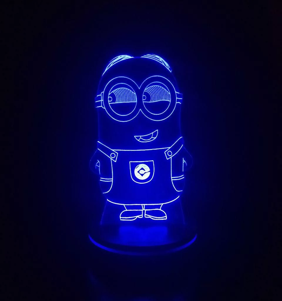 چراغ خواب کودک پارسافن لیزر طرح کارتونی مینیون