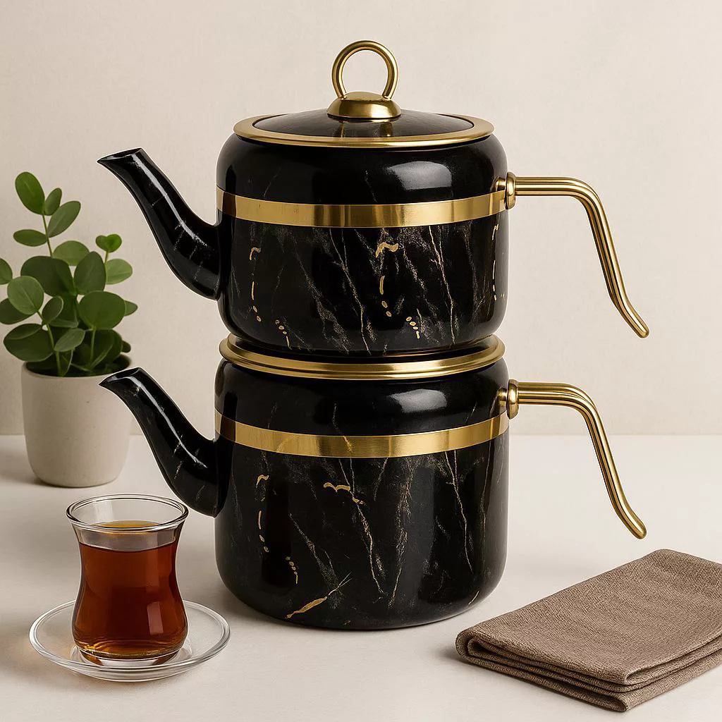 ست کتری و قوری مدل So-7202  گنجایش کتری 2.5 لیتر  گنجایش قوری 1.5 لیتر