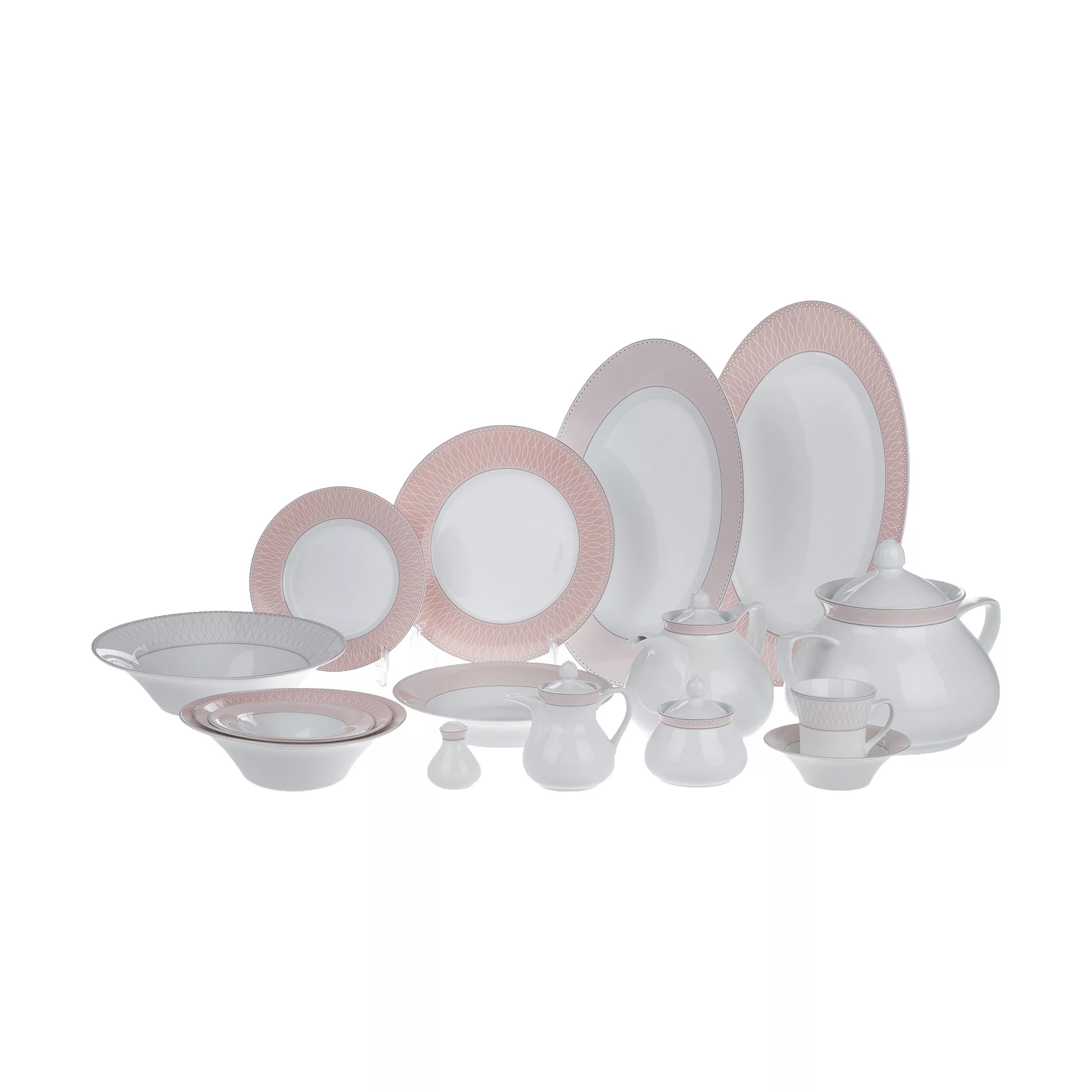 سرویس غذاخوری 108 پارچه چینی زرین ایران سری شهرزاد مدل ژانتی درجه عالی