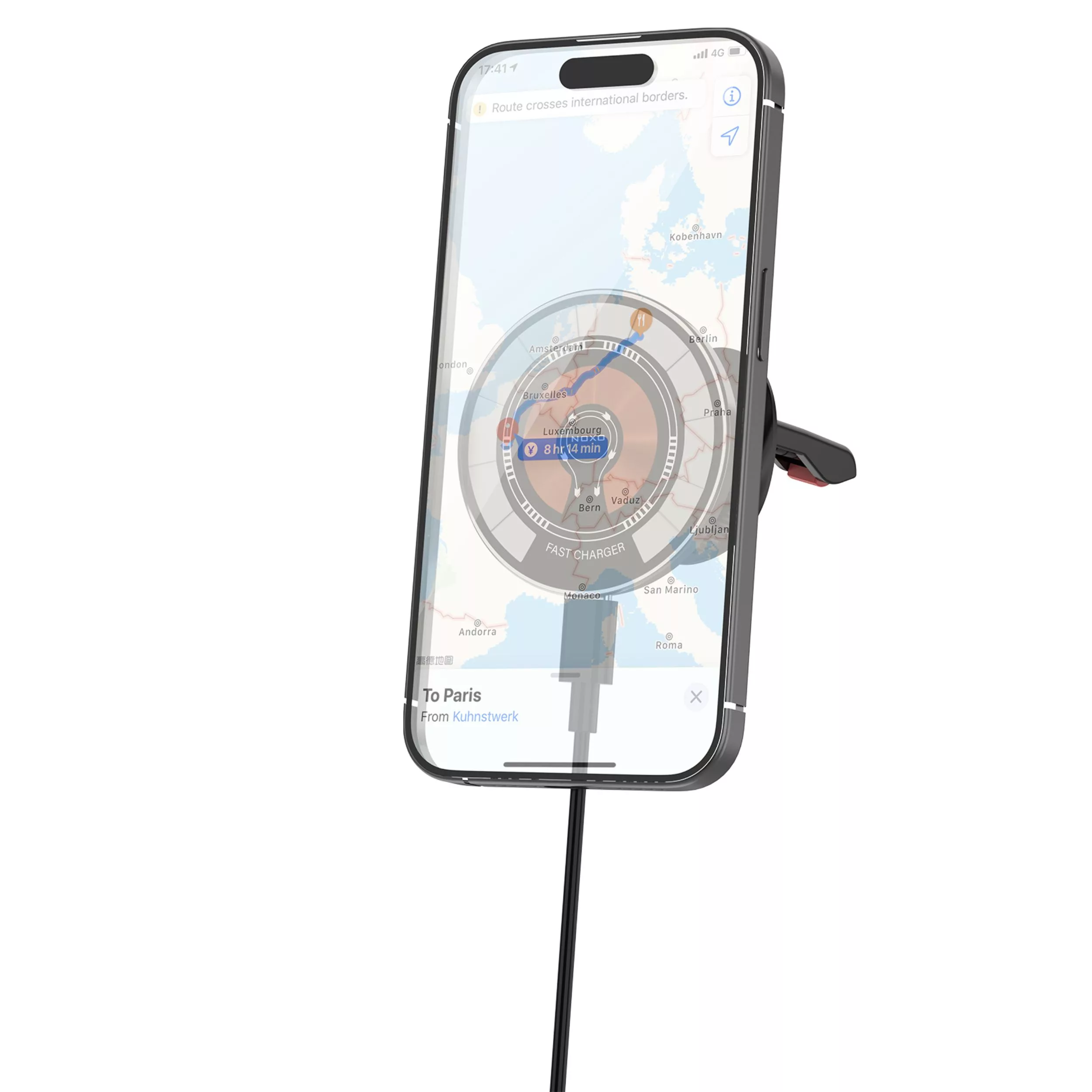 پایه نگهدارنده و شارژر بی‌سیم گوشی موبایل نوکسو مدل HDN-7