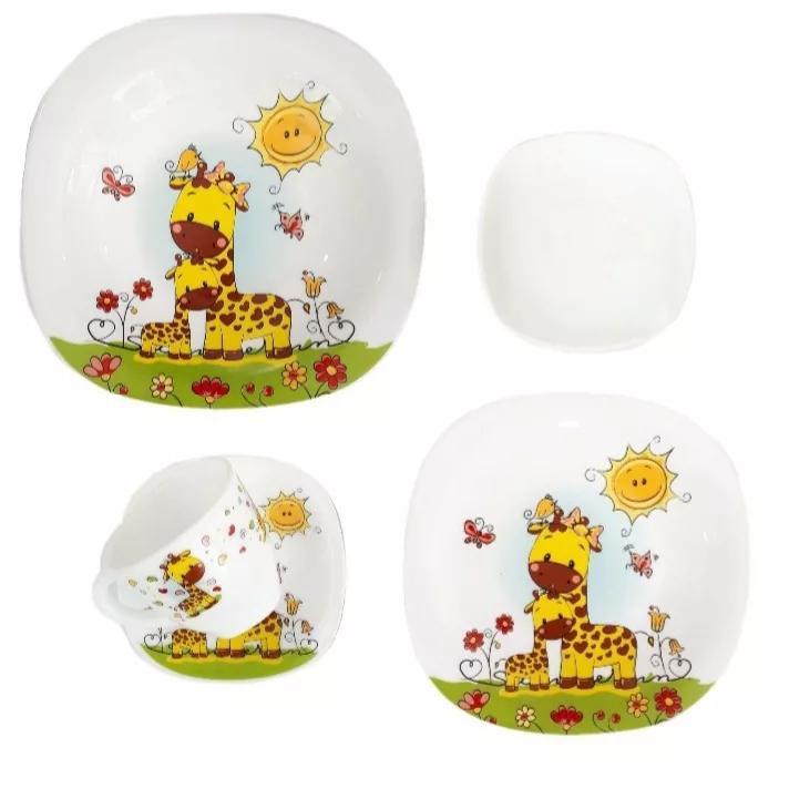 سرویس غذاخوری 5 پارچه طرح زرافه کد60