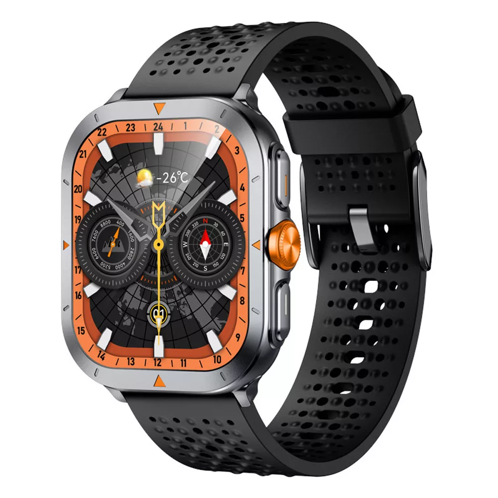 ساعت هوشمند 53 میلی‌متری گلوریمی مدل GX TRACE با بند سیلیکونی