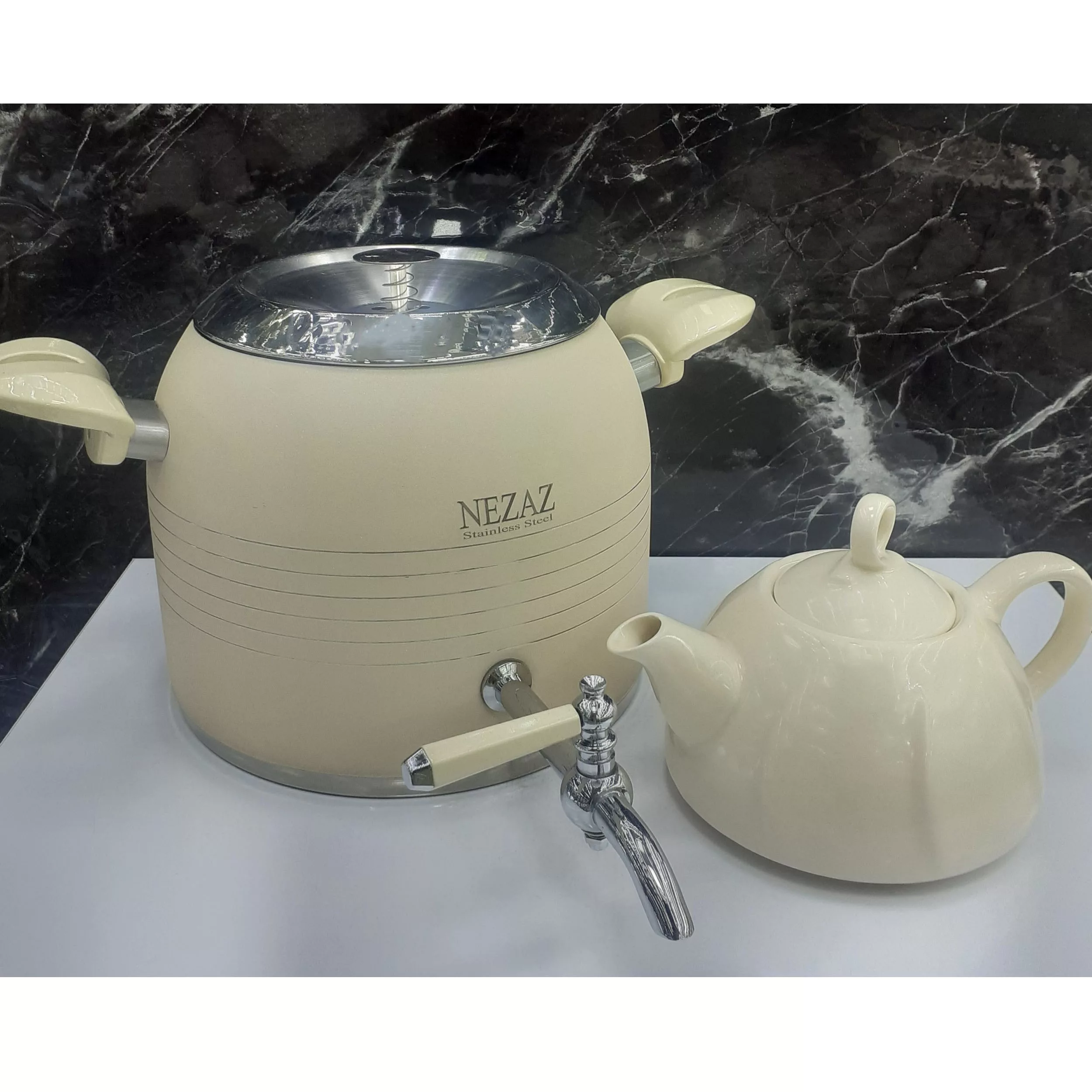 ست کتری و قوری نزاز مدل قالب ترک