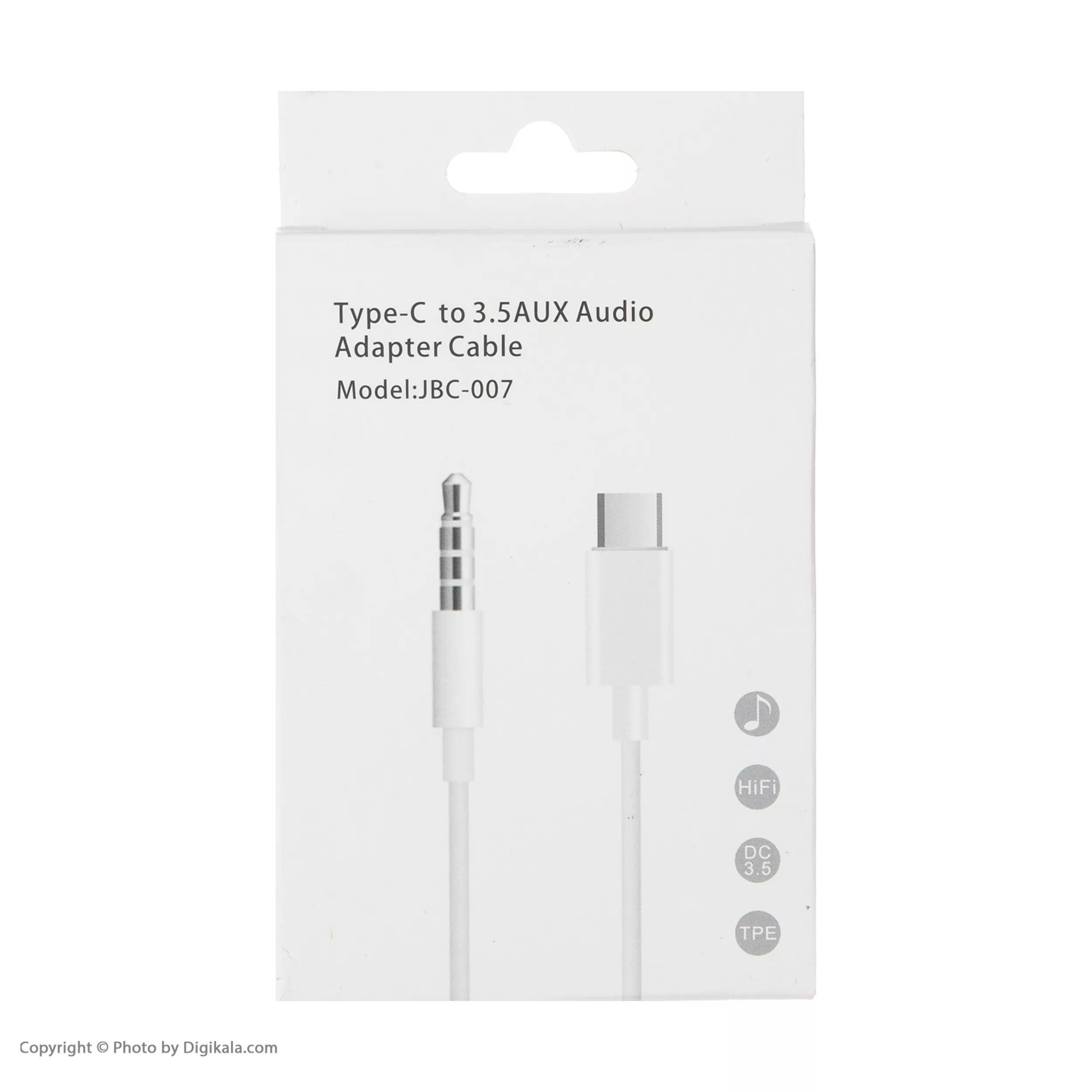 کابل تبدیل USB-C به جک 3.5 میلی‌متری مدل JBC-007 طول 1 متر