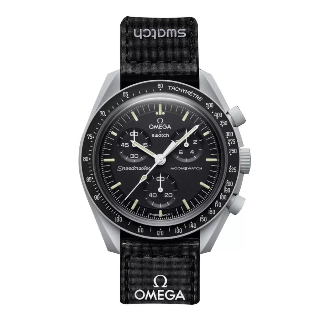 ساعت مچی عقربه‌ای کوارتز امگا سواچ مدل Mission to the Moon