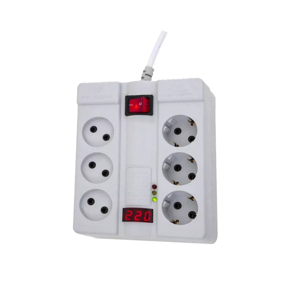 چندراهی برق و محافظ پارت الکتریک ، طول کابل 5 متر مدل EW-324F3