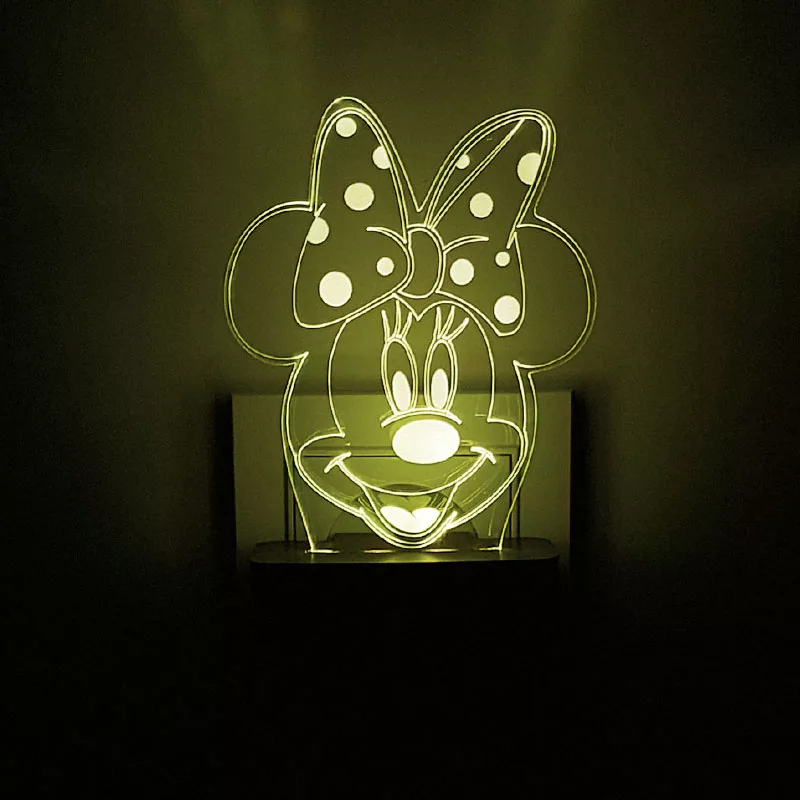 چراغ خواب اتاق کودک طرح میکی موس مدل دیواری