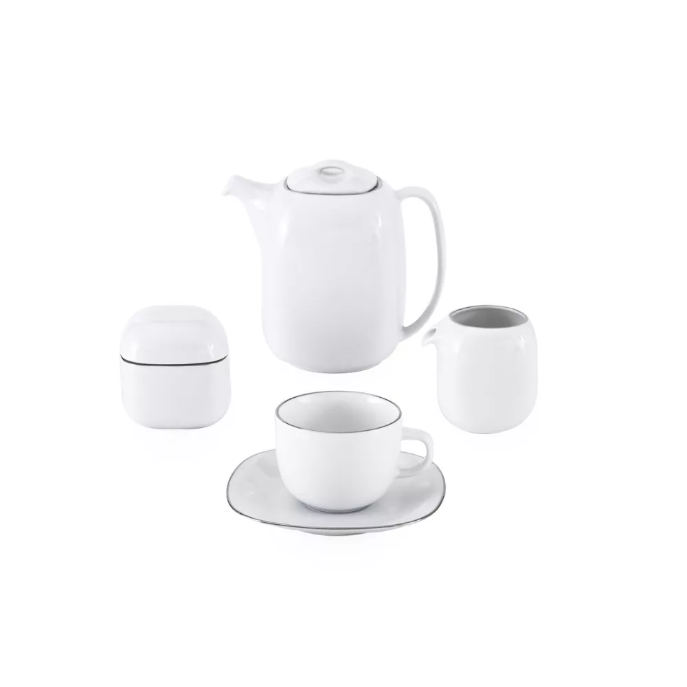 سرویس 98 پارچه غذاخوری چینی زرین ایران مدل کواترو سمن درجه عالی