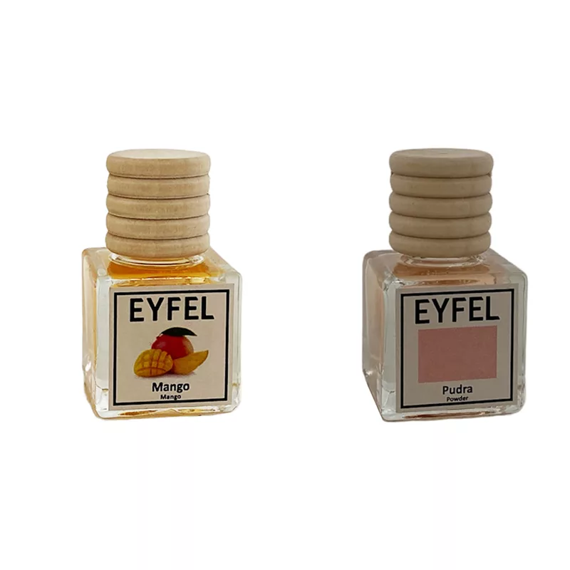 خوشبوکننده خودرو مدل انبه و پودر حجم 10 میلی لیتر مجموعه 2 عددی