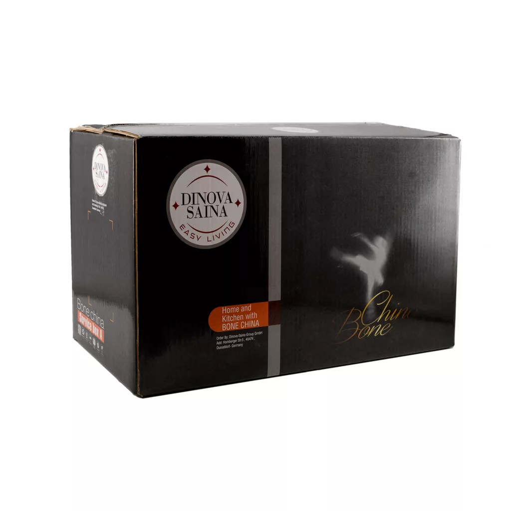 سرويس غذاخوری 28 پارچه دینوا ساینا مدل 19152 لوستر زنجیر طلا