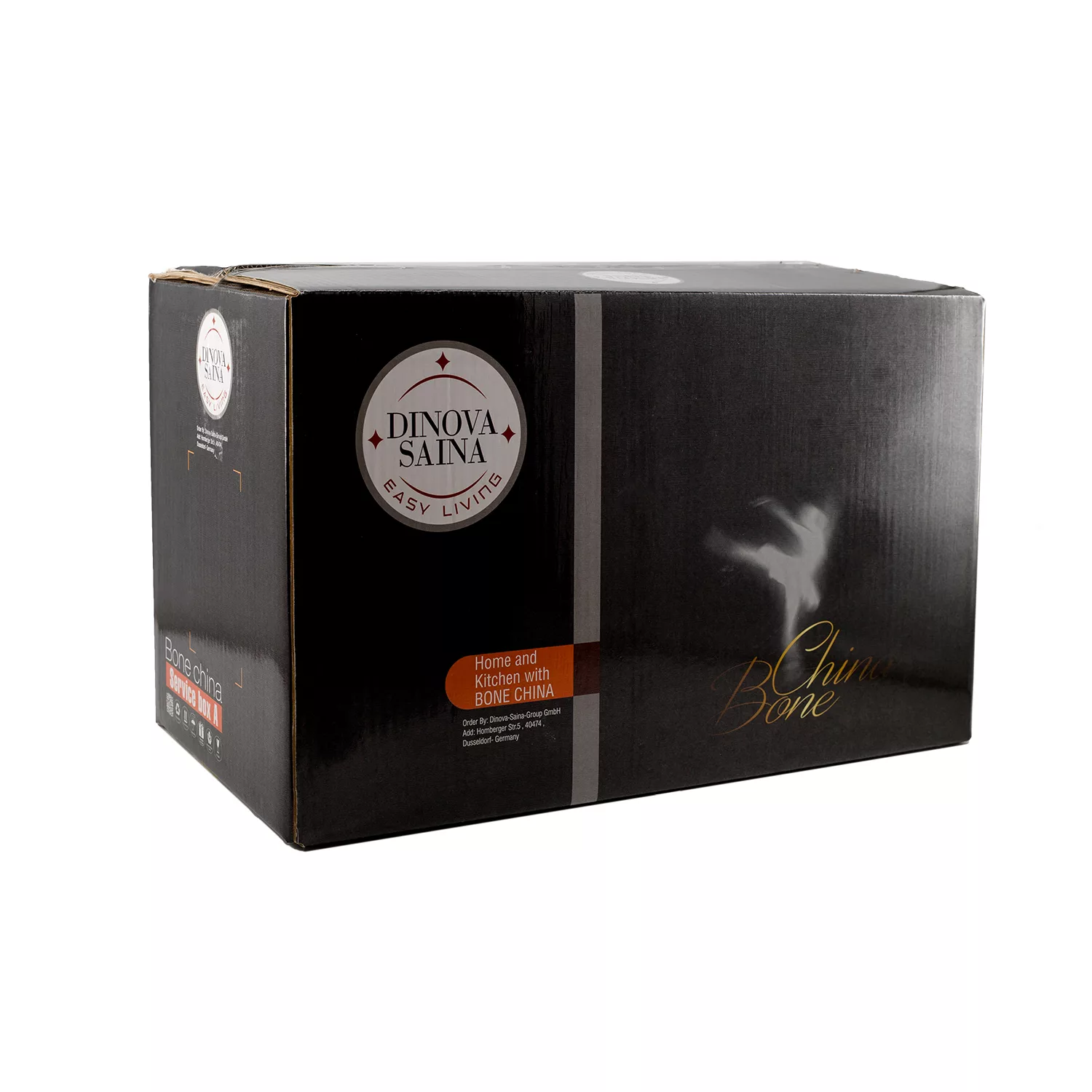 سرويس غذاخوری 28 پارچه دینوا ساینا مدل 19152 لوستر زنجیر طلا