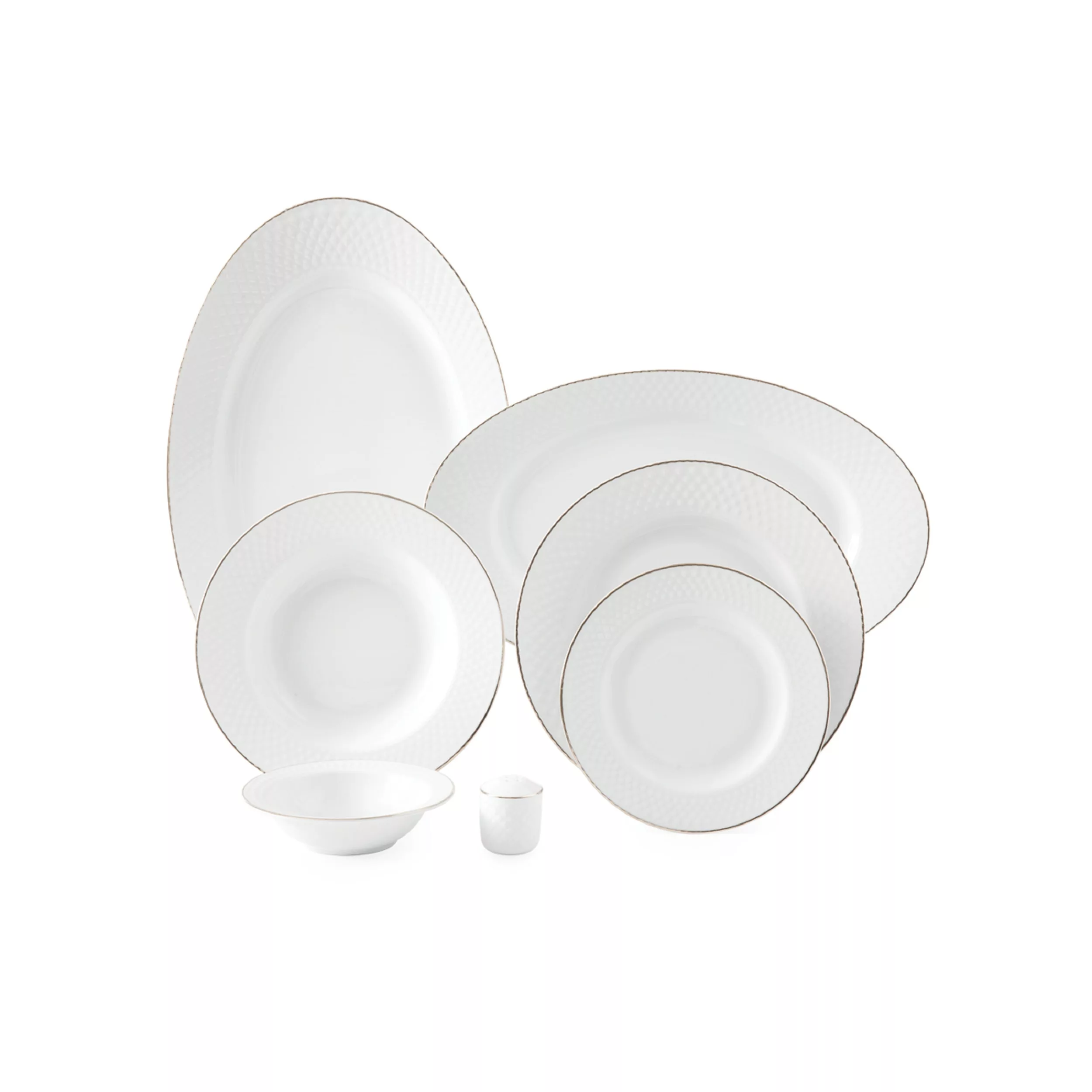 سرویس غذاخوری 28 پارچه چینی زرین ایران مدل رادیانس زرین درجه 3