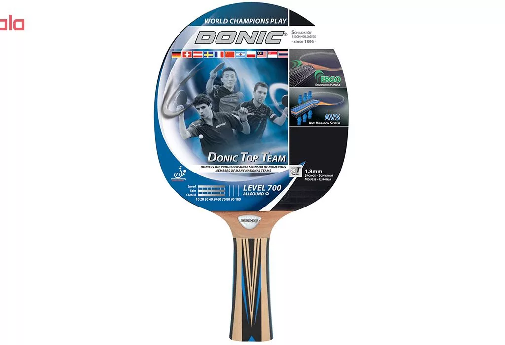 راکت پینگ پنگ دونیک مدل Top Team Level 700