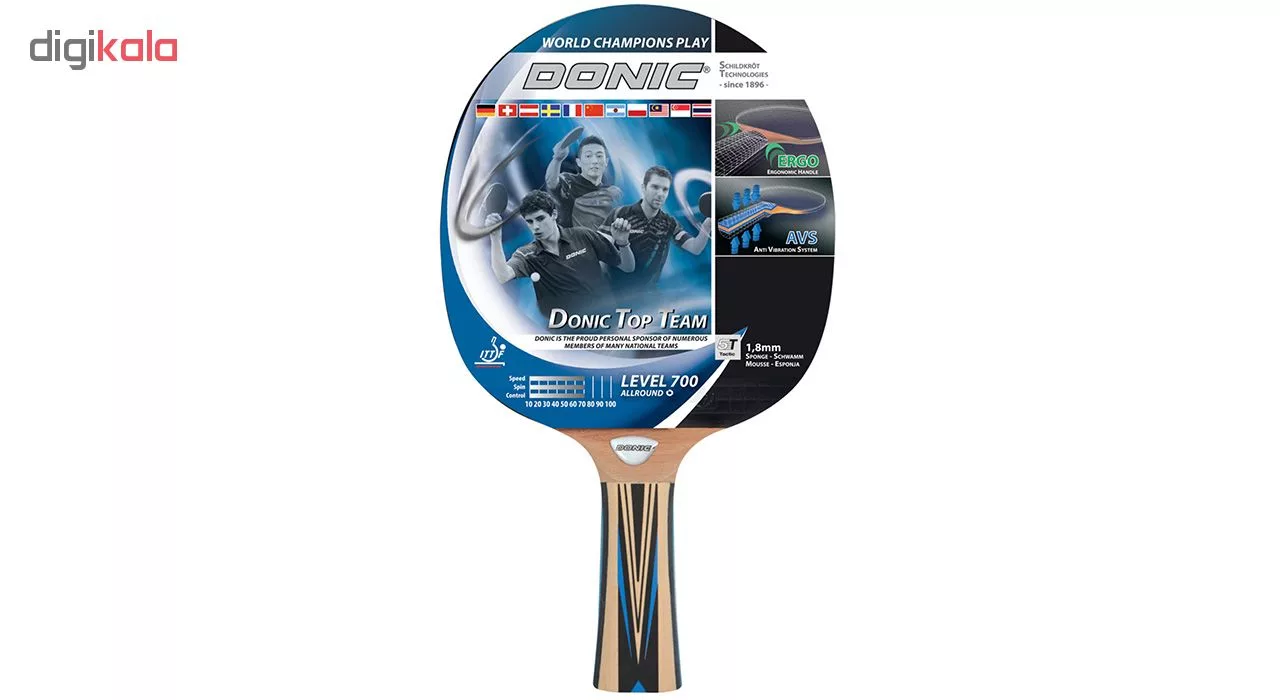 راکت پینگ پنگ دونیک مدل Top Team Level 700