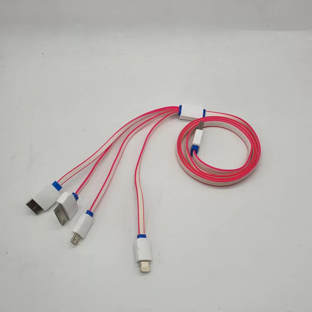 کابل تبدیل USB به microUSB / لایتنینگ / 30 پین / micro b مدل 4in1 طول 1 متر