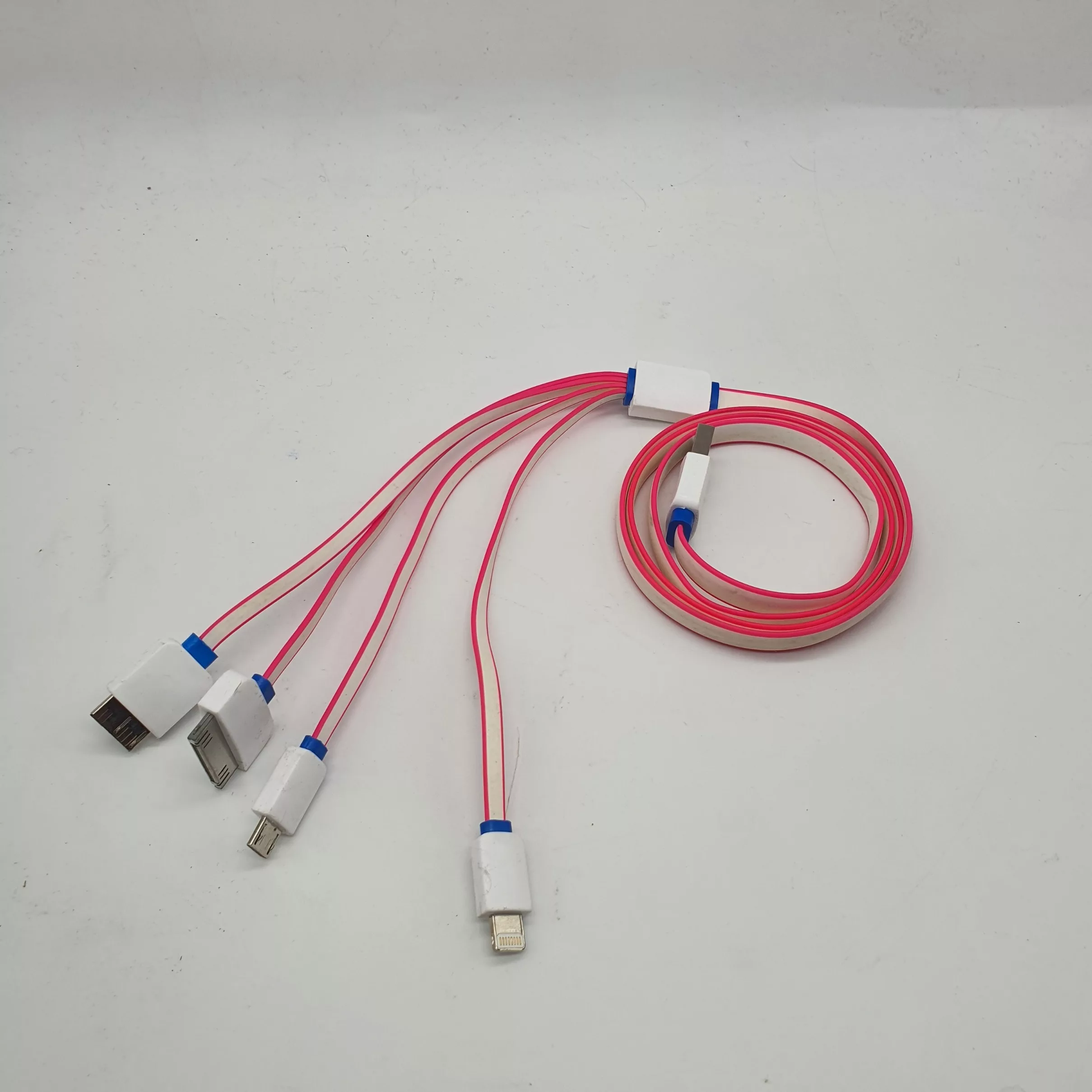 کابل تبدیل USB به microUSB / لایتنینگ / 30 پین / micro b مدل 4in1 طول 1 متر