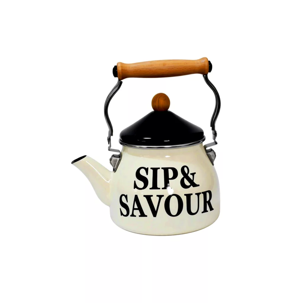 ست کتری و قوری شاهین مدل CHEF گنجایش کتری 2.1 لیتر و گنجایش قوری 1.1 لیتر