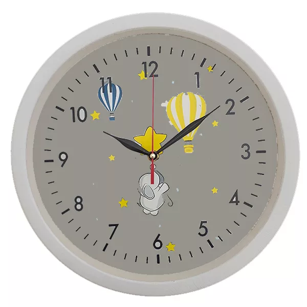 لوستر و آباژور کودک مدل فیل و بالن کد 40221 به همراه چراغ خواب و ساعت مجموعه 4 عددی