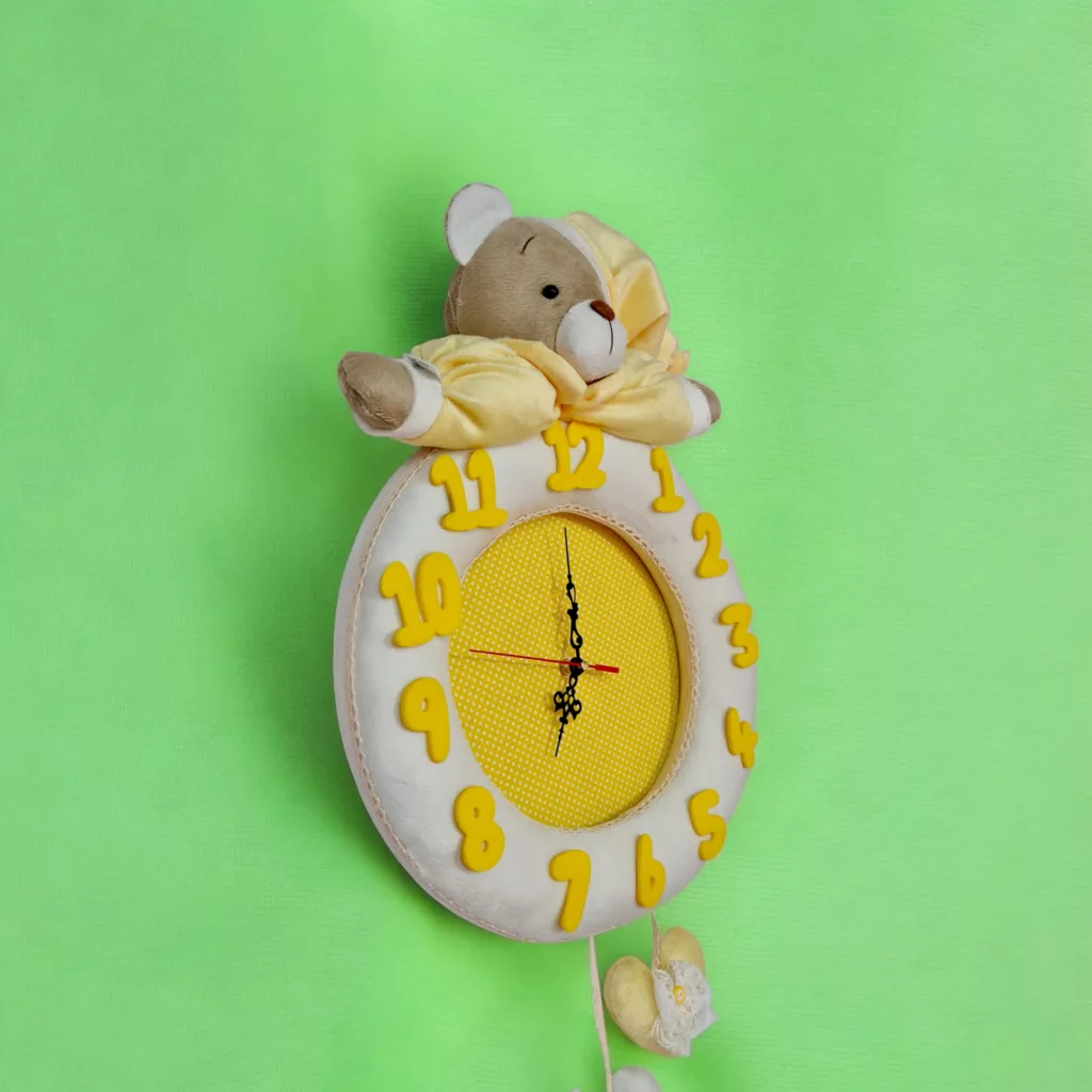 ساعت دیواری نی نی سیس طرح خرس نانان کد WNY