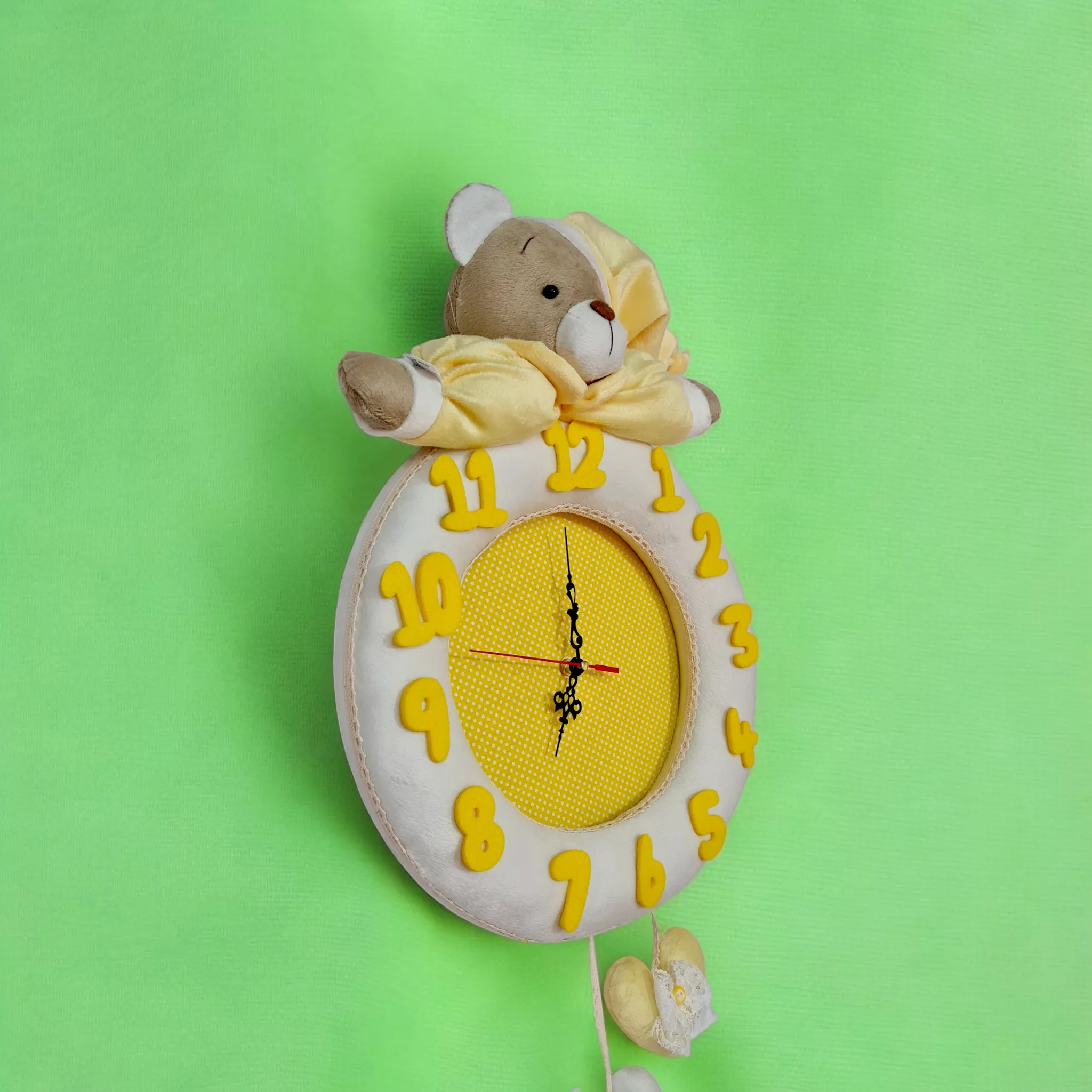 ساعت دیواری نی نی سیس طرح خرس نانان کد WNY