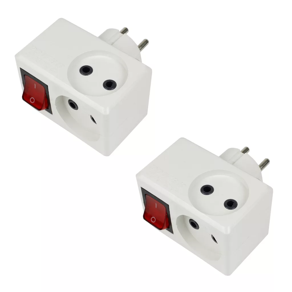 چندراهی برق مستر نیرو مدل 3 خانه یسنا مجموعه 2 عددی