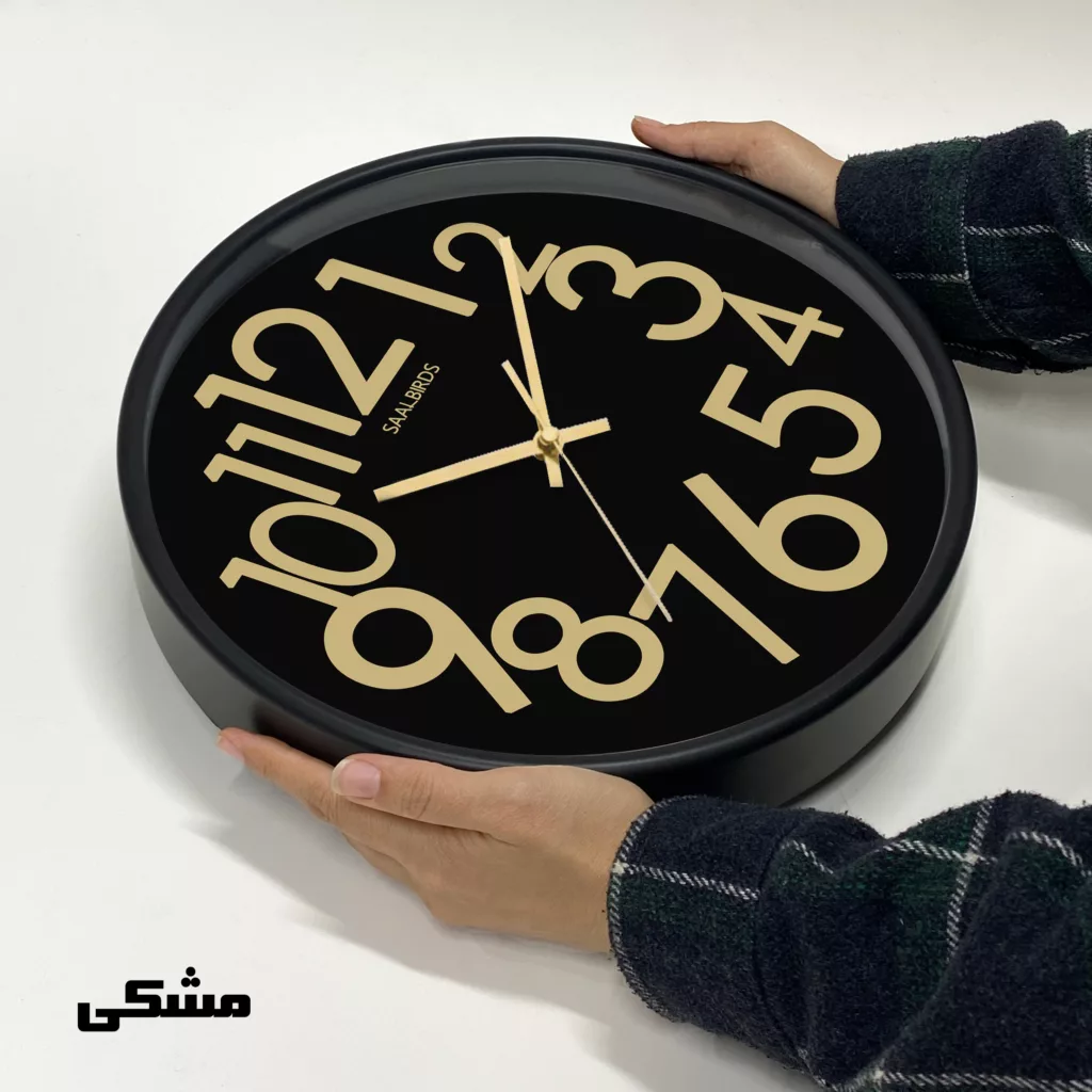 ساعت دیواری کوارتز سال بردز طرح عدد دار مدل CW-1000TL