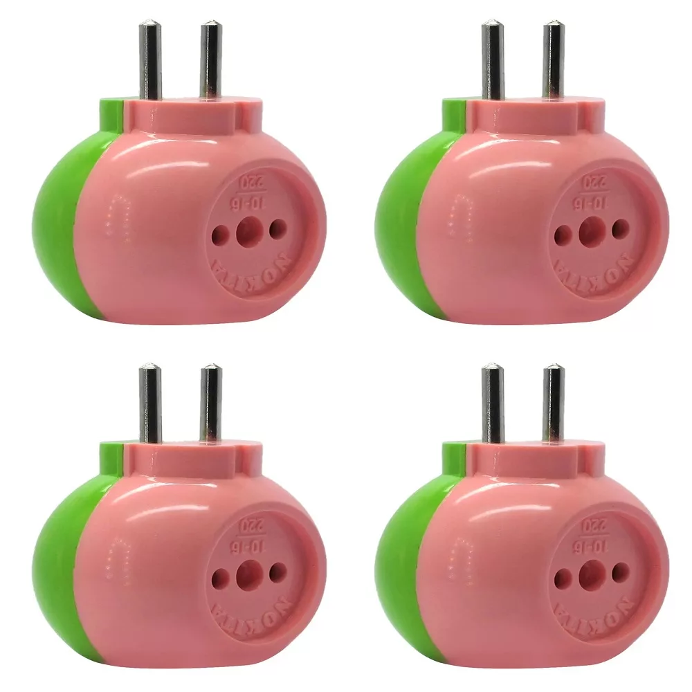 سه شاخه برق مدل COLOFUL بسته 4 عددی