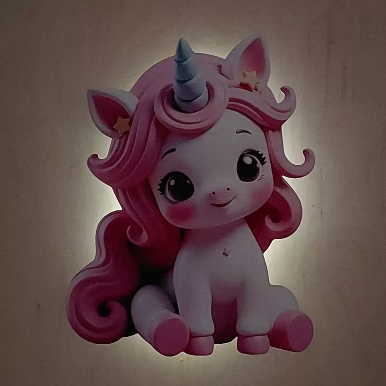 چراغ خواب اتاق کودک مدل یونیکورن LU081