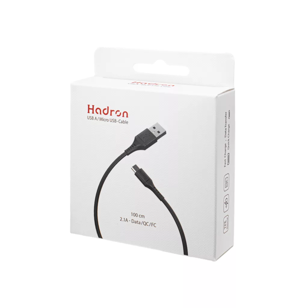 کابل USB به microUSB هادرون مدل HTC-A-U01 طول 1 متر