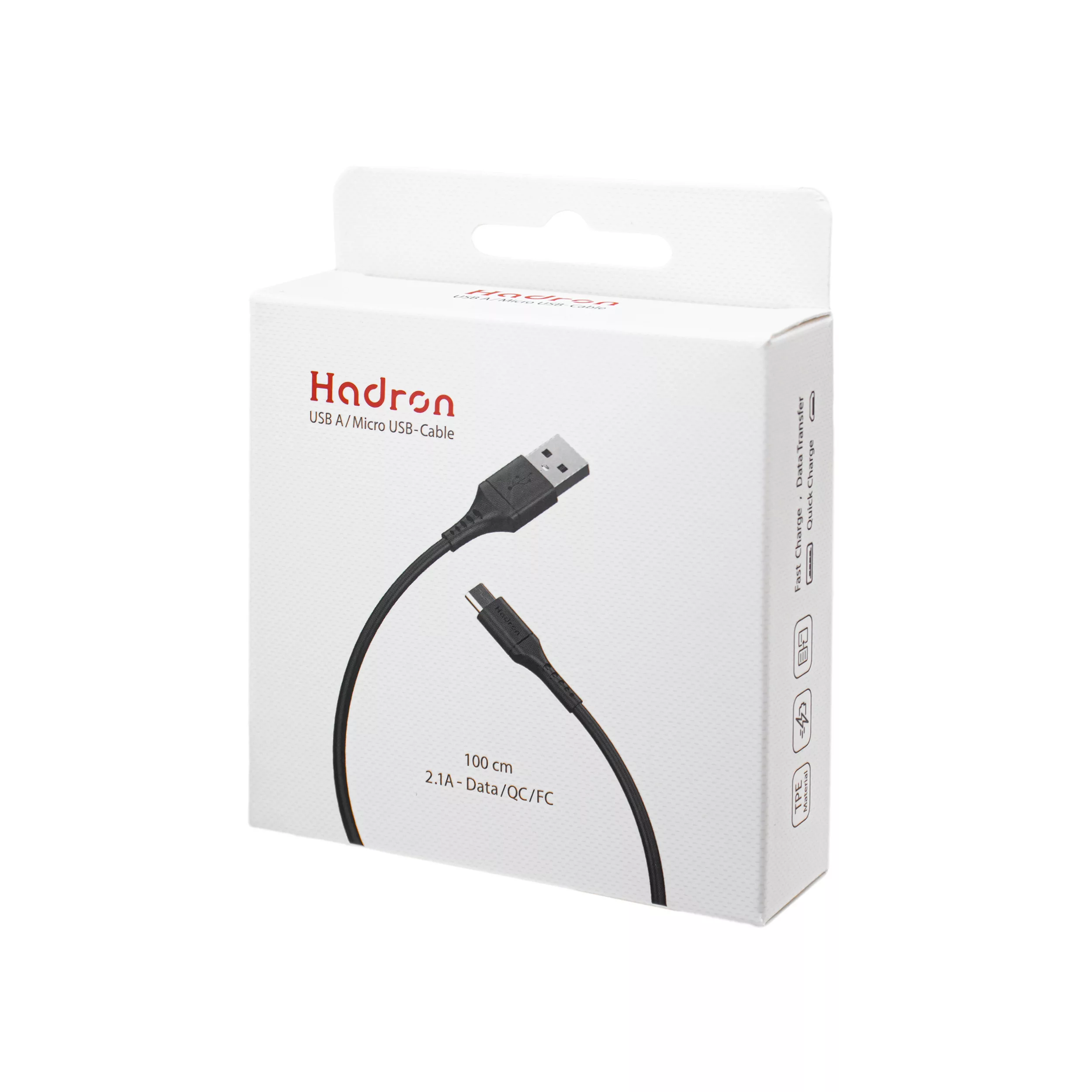 کابل USB به microUSB هادرون مدل HTC-A-U01 طول 1 متر