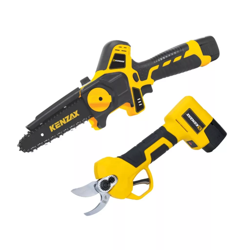 ست اره زنجیری و قیچی شارژی 16.8 ولت کنزاکس مدل 8740