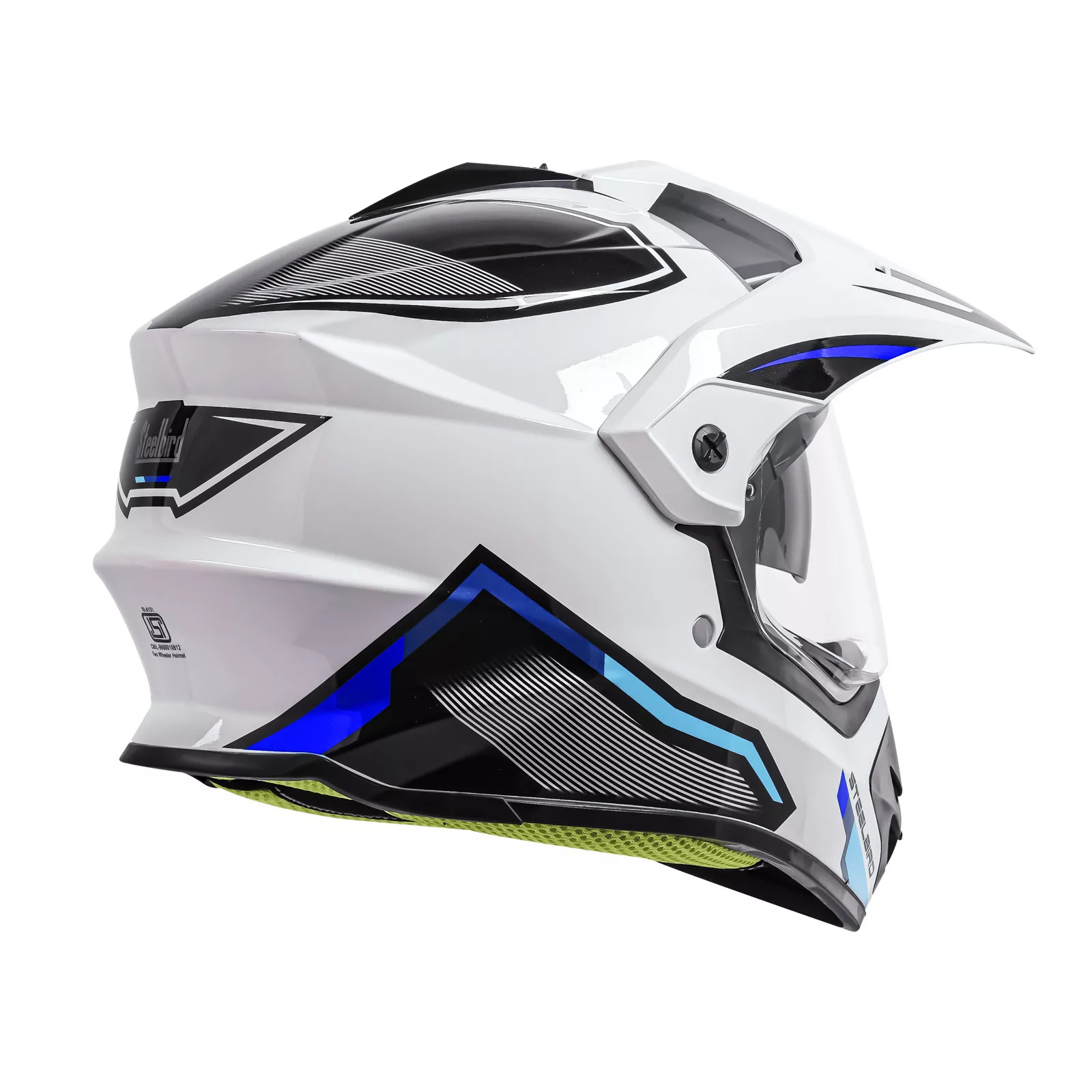 کلاه کاسکت چانه‌دار استیل برد مدل Racer WBlue