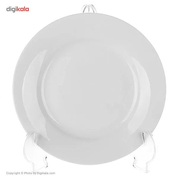 سرویس غذاخوری 108 پارچه چینی زرین ایران سری شهرزاد مدل Withe درجه یک